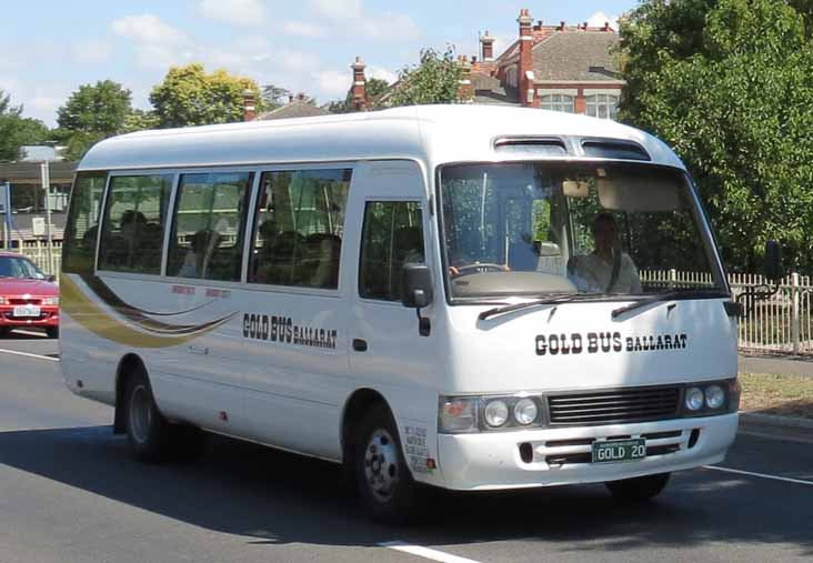 Gold Bus Toyota Coaster 20